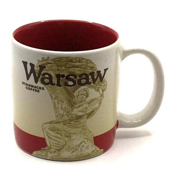 AUTHENTIC - 2012 Starbucks WARSAW Global City Icon Collector Serie Mini Mug 3oz